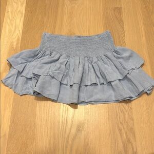 Blue Ruffled Women's Skirt